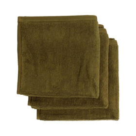 TYPICAL Moss Green - Classic Stretch Face Towel, 3-Pack 