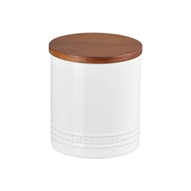White Storage Canister - Stoneware, 1.1L