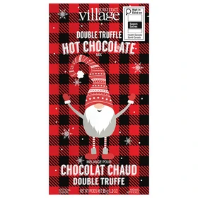 GOURMET DU VILLAGE Double Truffle Mini Hot Chocolate - Plaid Gnome, 35g 