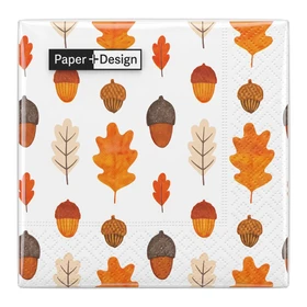 PAPER+DESIGN Napkins 3-Ply - Happy Oak, Pack of 20 