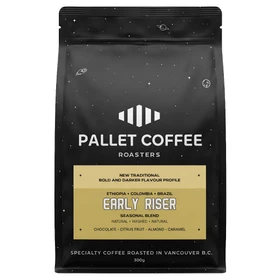 PALLET COFFEE ROASTERS Early Riser Whole Bean - Seasonal Blend, 300g 
