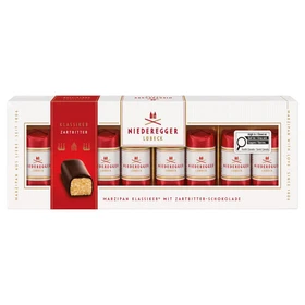 NIEDEREGGER Classic Marzipan Pralines 71%  - Dark Chocolate, 100g 