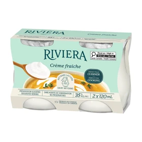MAISON RIVIERA Crème Fraîche - 35% M.F., 2 x 120ml ❆ 