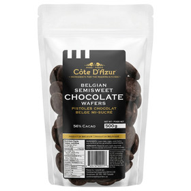 Belgian Semisweet Chocolate Wafers, 500g