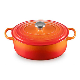 LE CREUSET Flame Oval Dutch Oven, 4.7L 