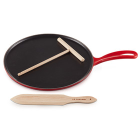 Cerise Crepe Pan - Cast Iron, 27cm