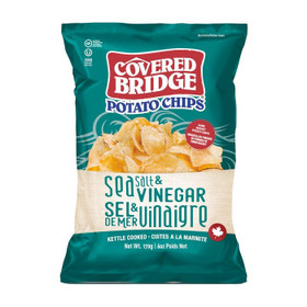 COVERED BRIDGE Sea Salt & Vinegar - Potato Chips, 170g