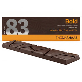 Dark Chocolate Bar 83% Cocoa - Bold, 50g