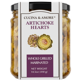 Whole Grilled & Marinated Artichoke Hearts, 14.5oz