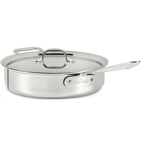 ALL-CLAD Sauté Pan with Lid - Tri-Ply Stainless, 4Qt