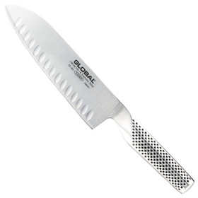 GLOBAL Santoku Fluted Knife - G Series, 18cm