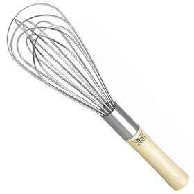 BEST Balloon Whisk with Wood Handle, 8-in