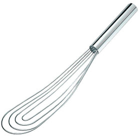 BEST Flat Whisk with Metal Handle, 14-in
