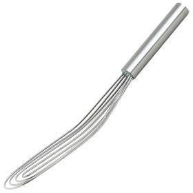 BEST Flat Whisk with Metal Handle, 12-in