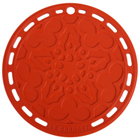 LE CREUSET Cerise Silicone French Trivet, 8-in