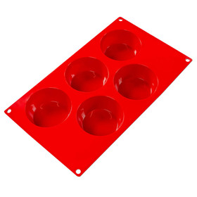 FAT DADDIO'S Muffin Silicone Mold - Pro Series, 5-Cavity