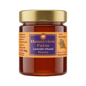 HONEYVIEW FARM Lavender Infused Honey, 160g 