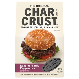 CHAR CRUST Char Crust Seasoning - Roasted Garlic Peppercorn, 4oz 