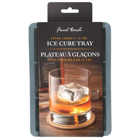 FINAL TOUCH Ice Cube Silicone 2-in Extra Large, 6-Cube Mould