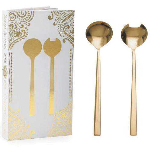 Salad Servers - Gold Finish, Set of 2