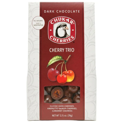 CHUKAR CHERRIES Chukar Cherry Trio - Dark Chocolate, 78g 