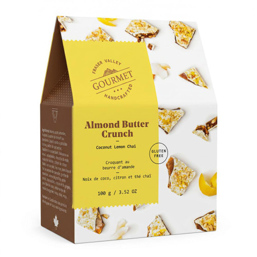 FRASER VALLEY GOURMET Almond Butter Crunch - Coconut Lemon Chai, 100g 