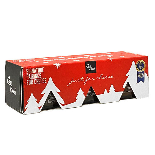 JUST FOR CHEESE Just for Cheese Chutneys Xmas Edition - 3 x 30g, Gift Set