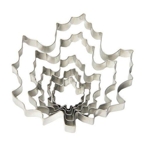 FOX RUN Maple Leaf Cookie Cutter Set - Stainless Steel, 5 Piece FOX RUN Maple Leaf Cookie Cutter Set - Stainless Steel, 5 Piece