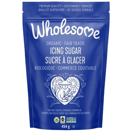 WHOLESOME SWEETENERS Icing Sugar - Organic Fair Trade, 454g