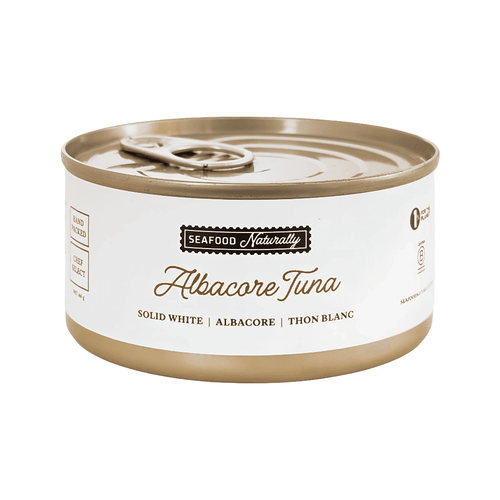 SEAFOOD NATURALLY Wild Albacore Tuna Solid White - Hand Packed, 160g 