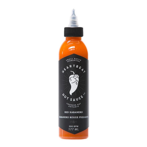 HEARTBEAT HOT SAUCE Heartbeat - Red Habanero Hot Sauce, 177ml