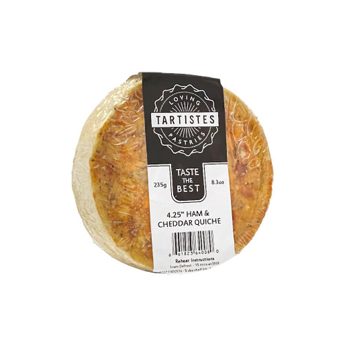 TARTISTES Ham & Cheddar Quiche, 4,25-in ❆ TARTISTES Ham & Cheddar Quiche, 4,25-in ❆