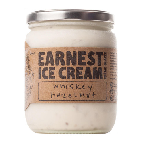 EARNEST ICE CREAM Whiskey Hazelnut Ice Cream, 500ml ❆