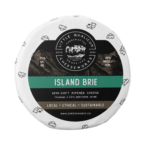 LITTLE QUALICUM Island Brie - Semi-Soft Ripened Cheese, 220g ❆ 