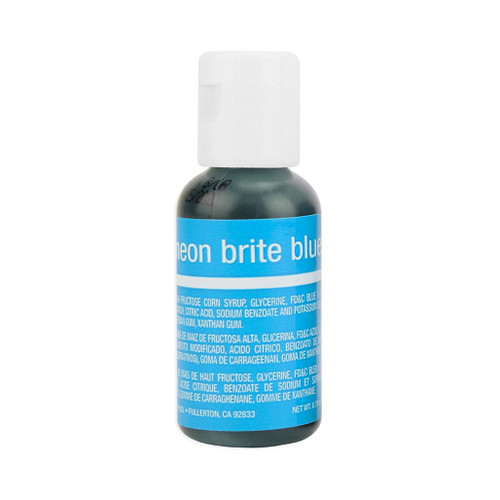 CHEFMASTER Liqua-Gel Food Colouring - Neon Brite Blue, 20g CHEFMASTER Liqua-Gel Food Colouring - Neon Brite Blue, 20g