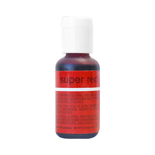 Liqua-Gel Food Colouring - Super Red, 20g - The Gourmet Warehouse