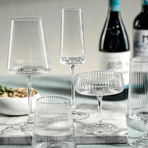 Fluted Textured Champagne Flute Bandol Collection The Gourmet Warehouse 3545