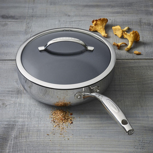 HAPTIQ Deep Sauté Pan with Lid - STRATANIUM+ Nonstick, 26cm - The