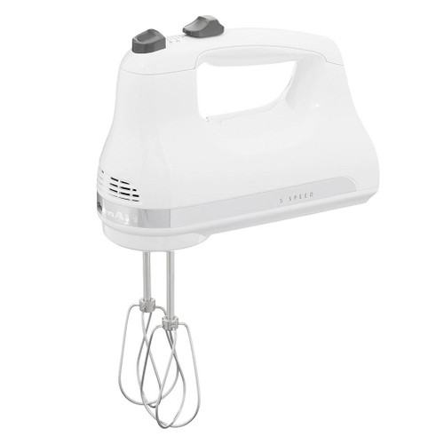 Hand Mixer Ultra Power - White, 5-Speed - The Gourmet Warehouse