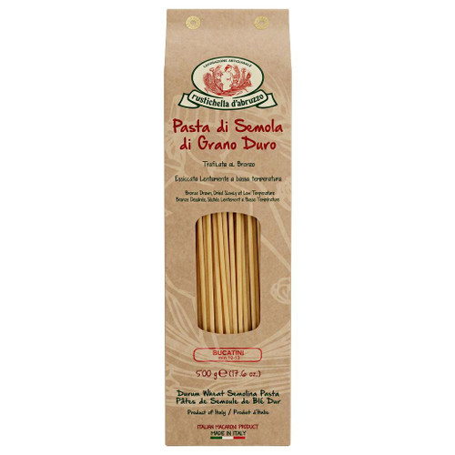 RUSTICHELLA D'ABRUZZO Bucatini Pasta, 500g 