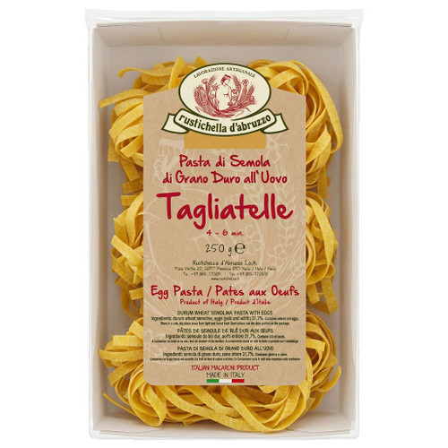 RUSTICHELLA D'ABRUZZO Tagliatelle Egg Pasta, 250g 
