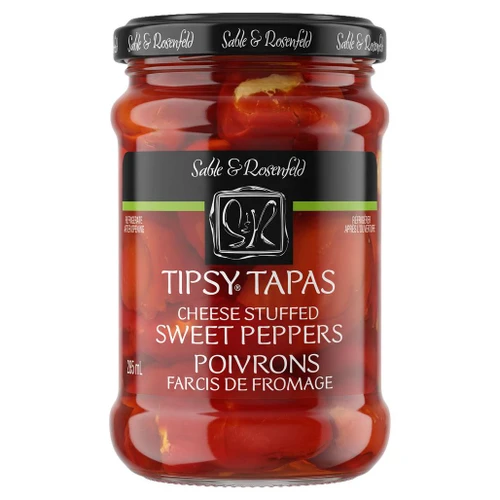 SABLE & ROSENFELD Tipsy Tapas - Cheese Stuffed Sweet Peppers, 265ml 