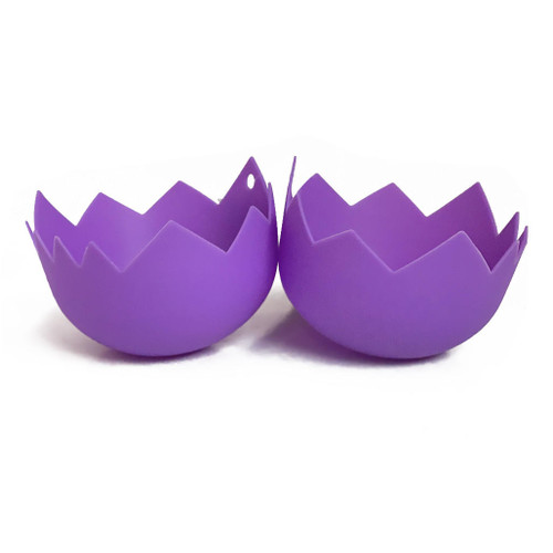 KITCHEN BASICS Egg Poacher Silicone - Assorted Colours, Set of 2