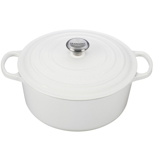 LE CREUSET White Round French Oven, 6.7L LE CREUSET White Round French Oven, 6.7L