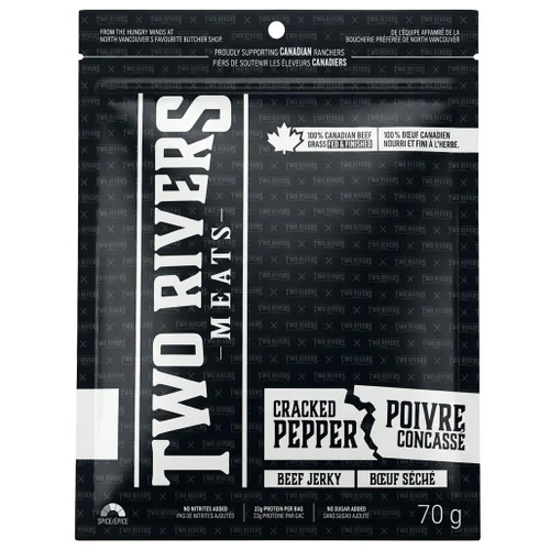 TWO RIVERS MEAT Beef Jerky - Cracked Pepper, 70g 