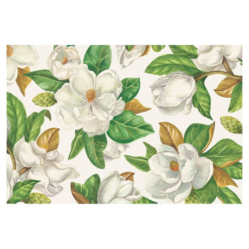 HESTER & COOK Magnolia Blooms Paper Placemat, 24 Sheets HESTER & COOK Magnolia Blooms Paper Placemat, 24 Sheets