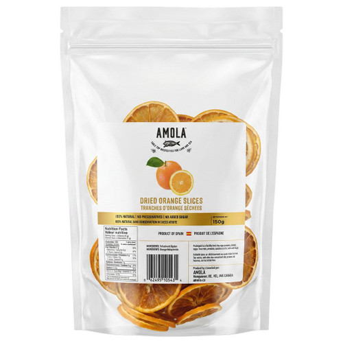 AMOLA Orange Dried Slices - Cocktail Garnish, 150g 