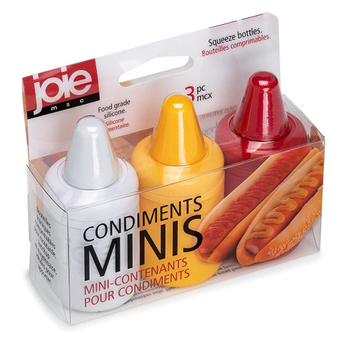 Mini Condiment Squeeze Bottles, Set of 3 - The Gourmet Warehouse