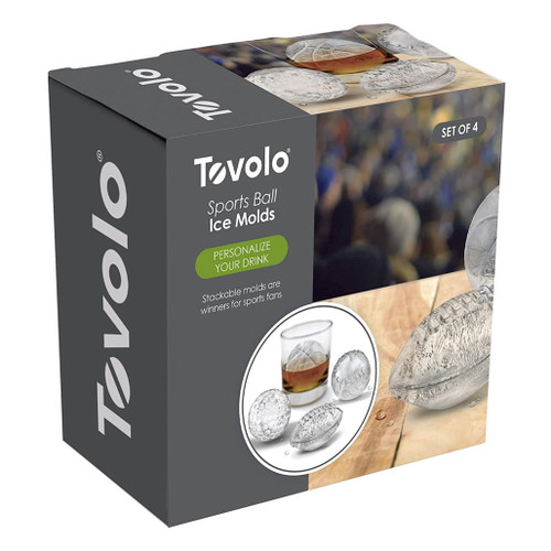  Tovolo Golf Ball Ice Molds, Set of 2 Golf Ball-Shaped Ice  Sphere Molds, Stackable Sports Ice Molds, Sports-Themed Ice Makers,  Giftable Sports Whiskey Ice Ball Molds, BPA-Free & Dishwasher-Safe Green:  Home