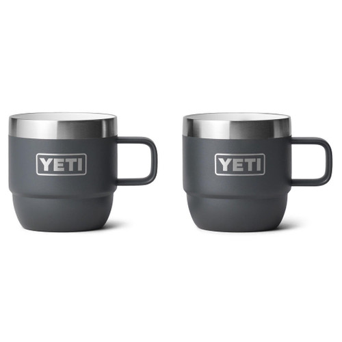 YETI Rambler 177 ML Stackable Mugs - 2-Pack, Charcoal YETI Rambler 177 ML Stackable Mugs - 2-Pack, Charcoal